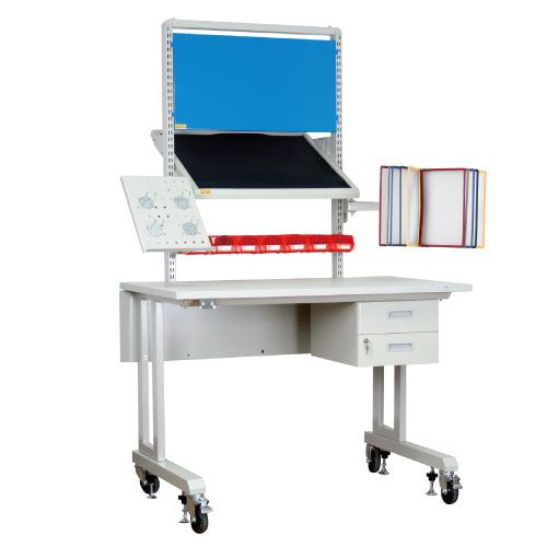 Banco de trabajo pesado de taller antiestático ESD Banco de trabajo ajustable de laboratorio electrónico