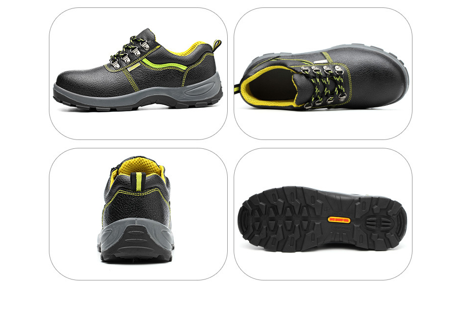 Zapatos deportivos de seguridad industrial Leenol, botas con punta de acero para hombres