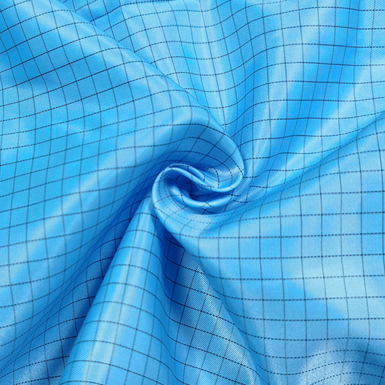 Tela antiestática lavable de tela de poliéster ESD de rejilla de 5 mm 